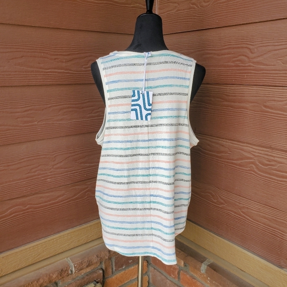 NWT Stitch Fix Market & Spruce Women's Striped Knit Tank Top Plus Size XXL - Picture 6 of 16
